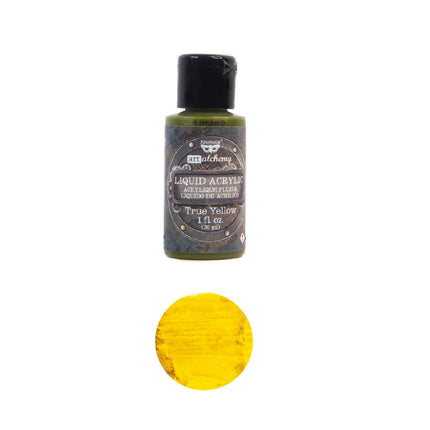 Art Alchemy-Flüssige Acrylfarbe Echt Gelb - 1 Flasche - 30ml / Künstlerfarbe