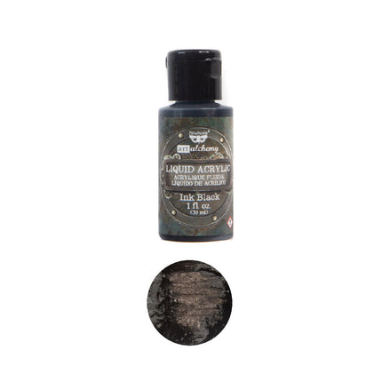 Art Alchemy-Flüssige Acrylfarbe Tinte Schwarz - 1 Flasche - 30ml / Künstlerfarbe