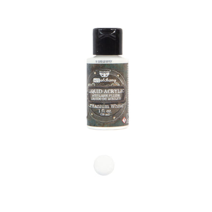 Art Alchemy-Flüssige Acrylfarbe Titanweiß - 1 Flasche - 30ml / Künstlerfarbe
