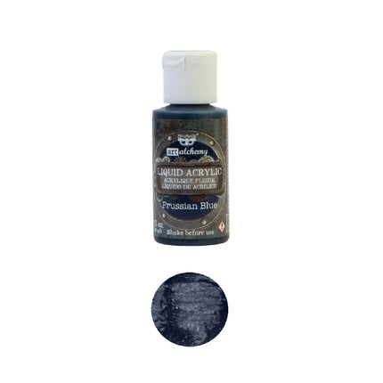 Art Alchemy - Flüssige Acrylfarbe - Preußisch Blau - 1 Flasche, 30 ml / Künstlerfarbe