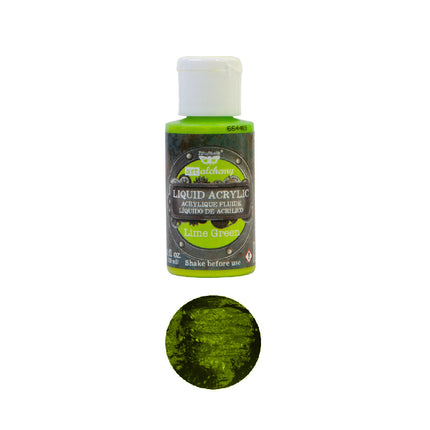 Art Alchemy - Flüssige Acrylfarben - Limettengrün - 1 Flasche, 30ml / Künstlerfarbe