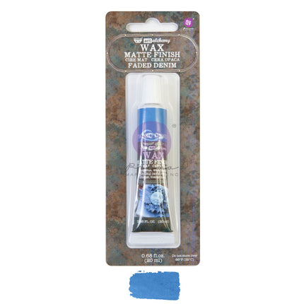 Art Alchemy - Matte Wachs - Verblasster Denim - 1 Tube, 20 ml / Wachspaste
