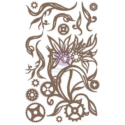 Finnabair Dekoratives Chipboard - Steampunk Blooms - 14 Stk. / Chipboard