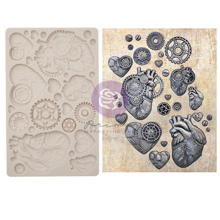 FINNABAIR FORMWERKZEUGE – STEAMPUNK HERZEN – 5″ X 8″ X 8MM