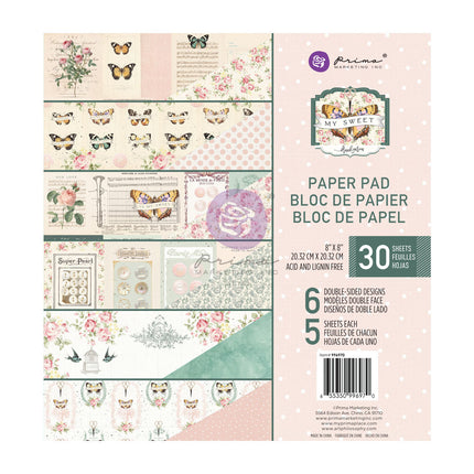 My Sweet Collection 8x8 Papierblock - 30 Blatt / Papierblock