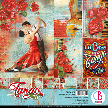 Tango Papierblock 12"x12" 12/Stück