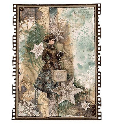 JMA Collage-Papierblock Hintergründe & Elemente Christmas Blush Nr. 391