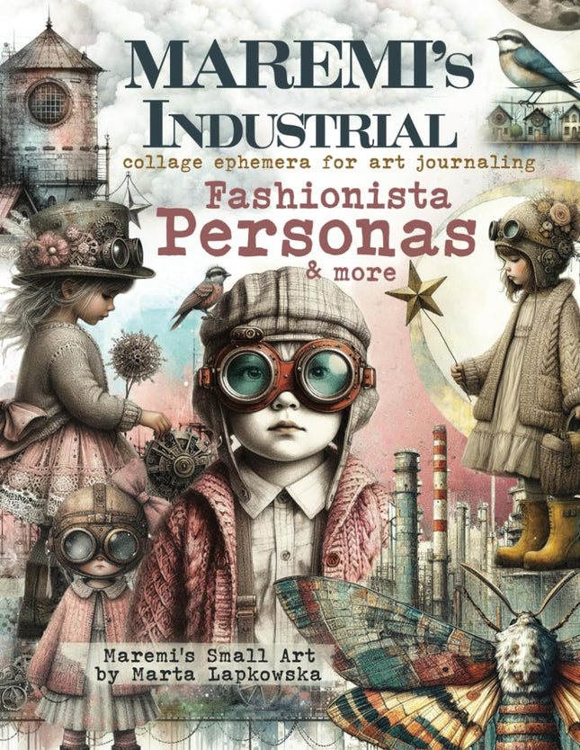 MAREMI'S Industrielle Collage Ephemera für Art Journaling FASHIONISTA PERSONAS & mehr
