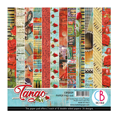 Tango Papierblock 6"x6" 24/Stück