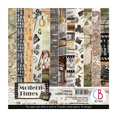 Modern Times Papierblock 6"x6" 24/Stück