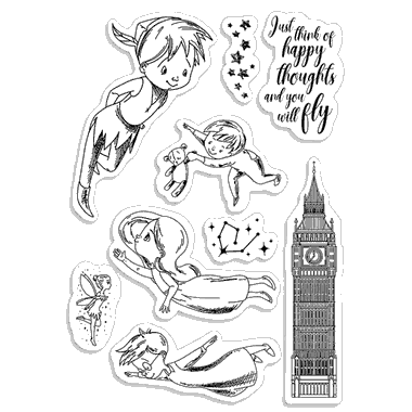 Klarsicht-Stempel-Set 4"x6" Zweiter Stern rechts