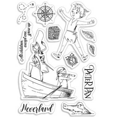 Klarsicht-Stempelset 4"x6" Peter Pan