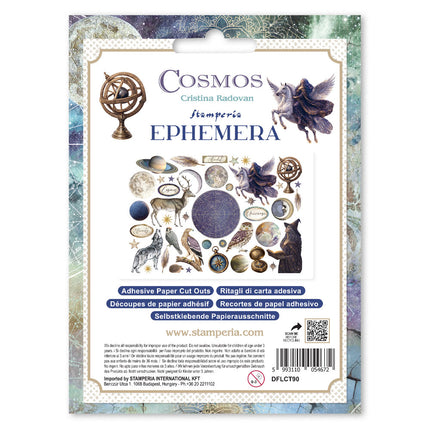 Printed Decorative Ephemera for Art and Craft - Cosmos