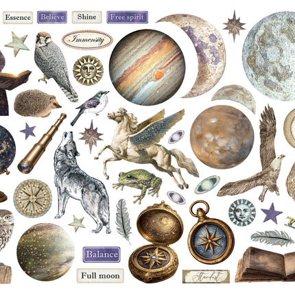 Printed decorative Die cuts for Art and Craft - Cosmos