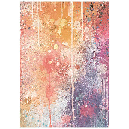 Printed 8 Rice paper A6 backgrounds selection for Art and Craft - Furry Friends 2