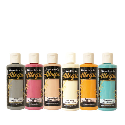 Allegro selection for Art and Craft 6 colours - Furry Friends 2