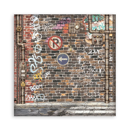 12”x12” (30.5x30.5 cm) Paper Pad 10 double sided printed sheets - Furry Friends 2