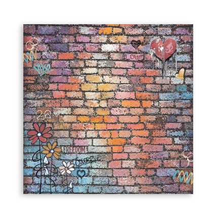 12”x12” (30.5x30.5 cm) Paper Pad 10 double sided printed Backgrounds sheets - Furry Friends 2