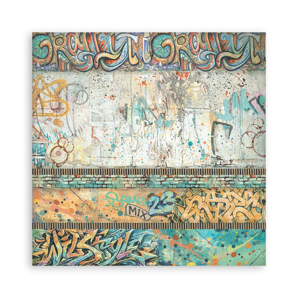 12”x12” (30.5x30.5 cm) Paper Pad 10 double sided printed Backgrounds sheets - Furry Friends 2