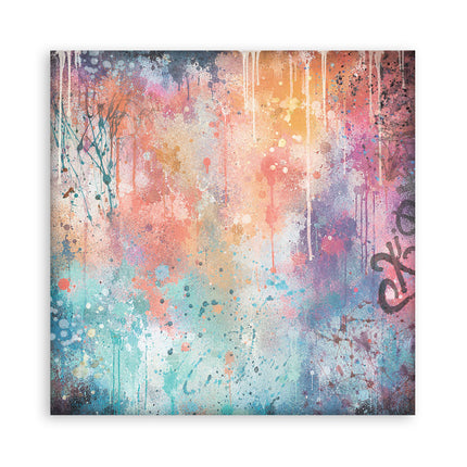 12”x12” (30.5x30.5 cm) Paper Pad 10 double sided printed Backgrounds sheets - Furry Friends 2