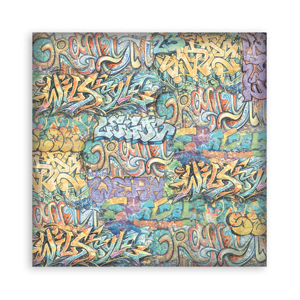 8”x8” (20.3x20.3 cm) Paper Pad 10 double sided printed Backgrounds sheets - Furry Friends 2