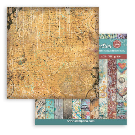 8”x8” (20.3x20.3 cm) Paper Pad 10 double sided printed Backgrounds sheets - Furry Friends 2