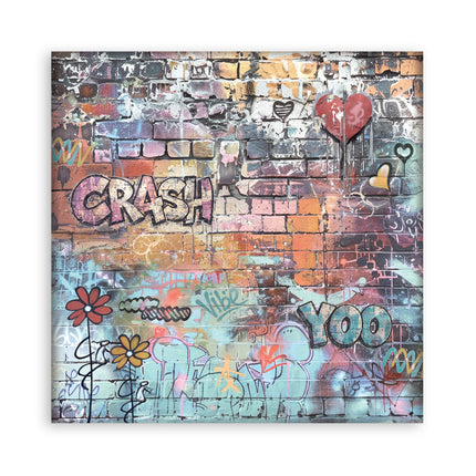 8”x8” (20.3x20.3 cm) Paper Pad 10 double sided printed Backgrounds sheets - Furry Friends 2