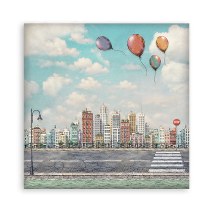 8”x8” (20.3x20.3 cm) Paper Pad 22 single sided printed paper sheets - Furry Friends 2