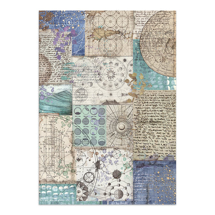 Printed Art Junk journal: stickers, cut-outs, backgrounds for Art and Craft - Cosmos