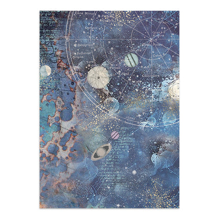 Printed Art Junk journal: stickers, cut-outs, backgrounds for Art and Craft - Cosmos