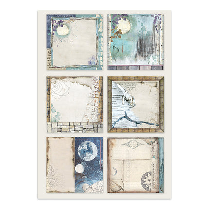 Printed Art Junk journal: stickers, cut-outs, backgrounds for Art and Craft - Cosmos