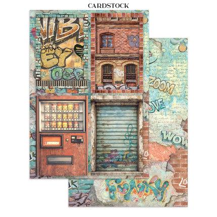Printed Art Junk journal: stickers, cut-outs, backgrounds for Art and Craft - Furry Friends 2