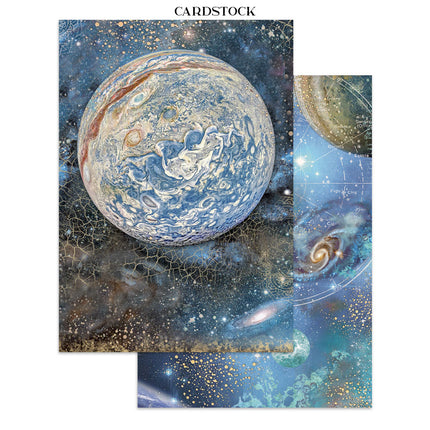 Printed Art Junk Journal Focus Points for Art and Craft A5 -Cosmos