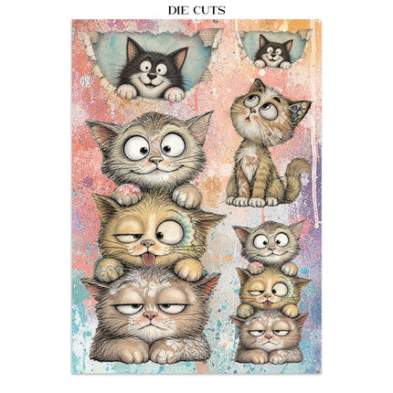 Printed Art Junk Journal Focus Points for Art and Craft A5 - Furry Friends 2