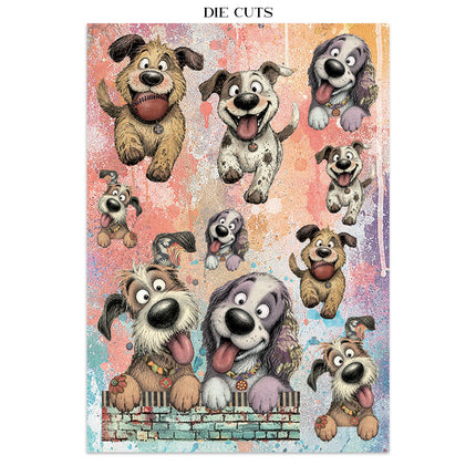 Printed Art Junk Journal Focus Points for Art and Craft A5 - Furry Friends 2