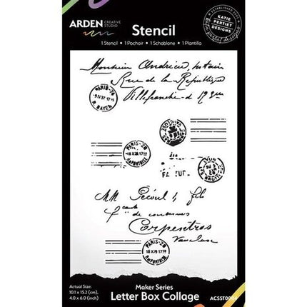 Arden Creative Studio Maker Series 4x6 Zoll Schablone Briefkasten-Collage