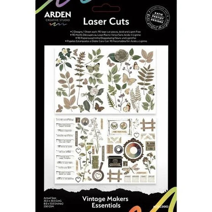 Arden Creative Studio Vintage Makers Laserschnitte (90 Stück)