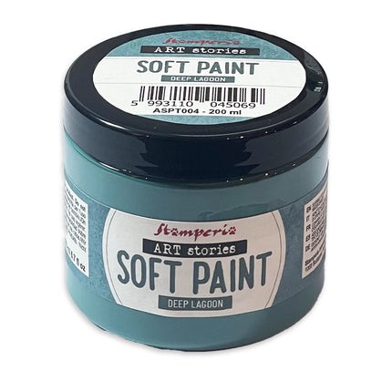 Soft Paint ml 200 - Tiefes Lagunenblau
