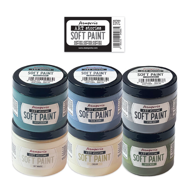 Soft Paint Auswahl 6 Stk. x ml 200