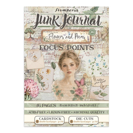 Art Journaling Selection Flowers and Poems