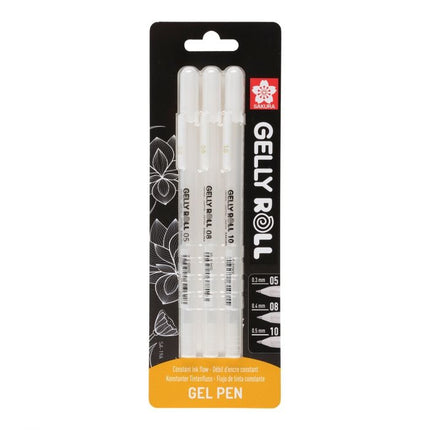 Sakura • Gelly Roll Blisterkarte 3 05/08/10 Weiß