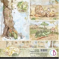 Aesop's Fables Papierblock 8"x8" 12/Stück