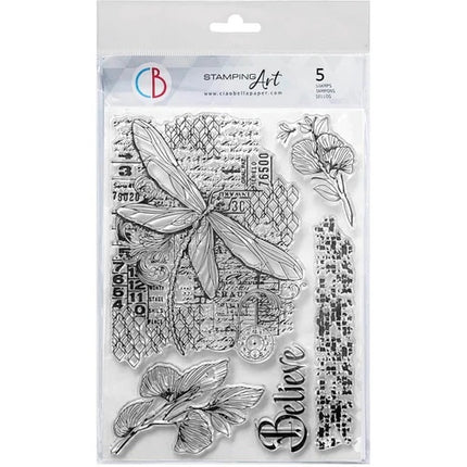 Klarsichtstempel Set 6"x8" Flieg durch Träume
