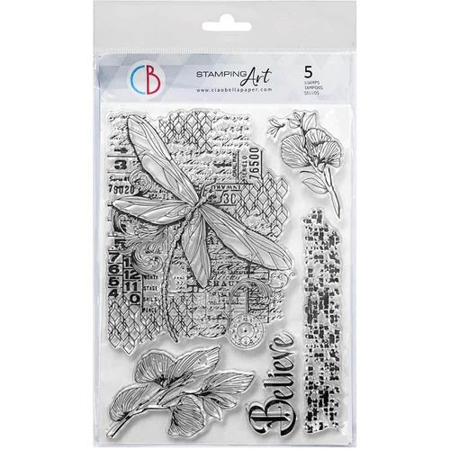 Klarsichtstempel Set 6"x8" Flieg durch Träume