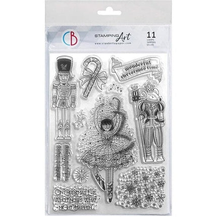 KLARSICHT-STEMPELSET 6"X8" NUSSKNACKER GESCHICHTE