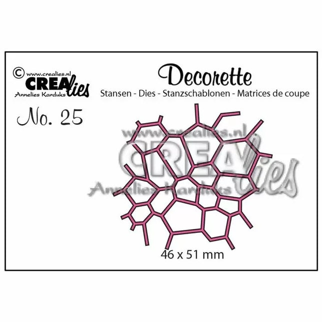 Crealies Decorette Stanzform Nr.25 Mosaik