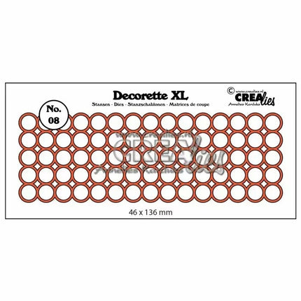 Crealies Decorette XL Stanzform Nr.08 Kreise