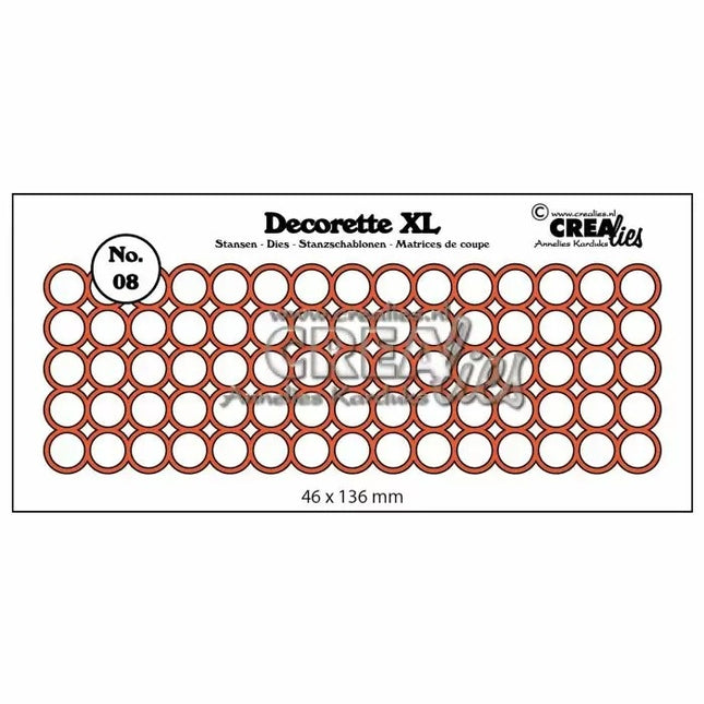 Crealies Decorette XL Stanzform Nr.08 Kreise