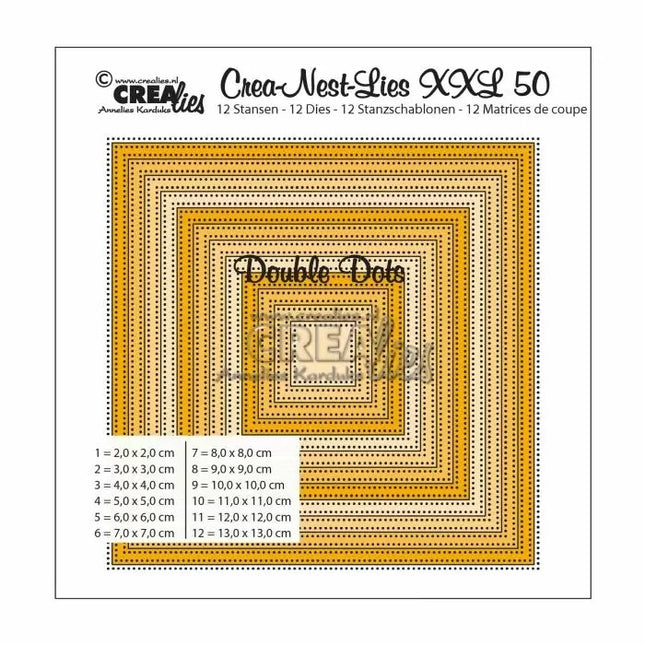 Crea-Nest-Lies XXL Stanzform Nr.50 Quadrate