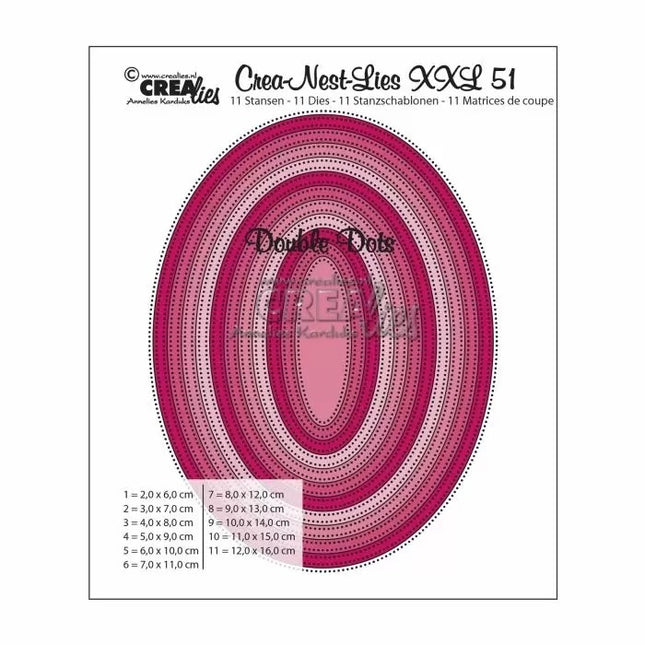 Crea-Nest-Lies XXL Stanzform Nr.51 Ovale